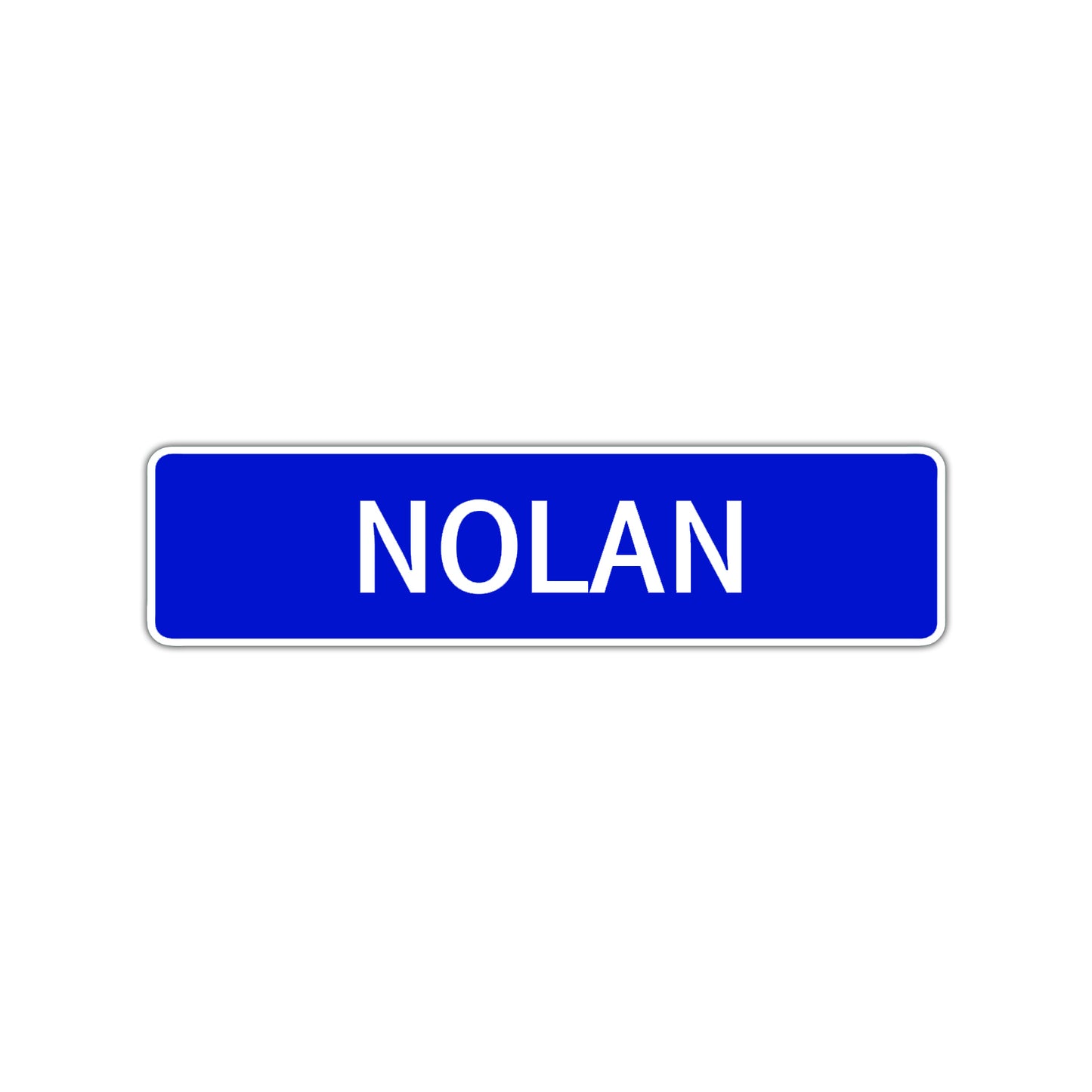 Nolan Street Sign Children Name Room Plate