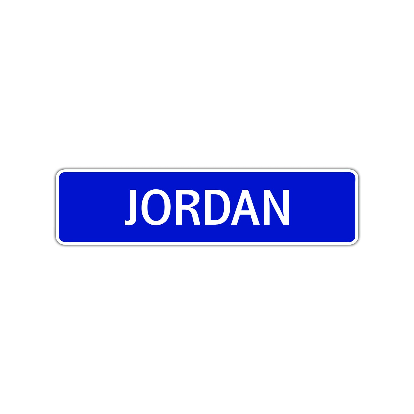Jordan Street Sign Children Name Room Plate