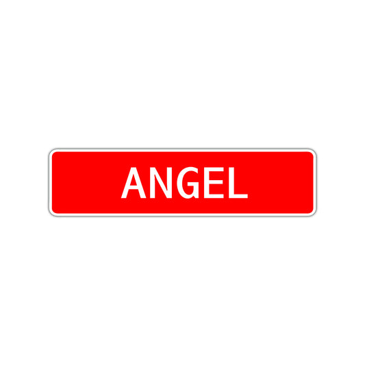 Angel Street Sign Children Name Room Plate