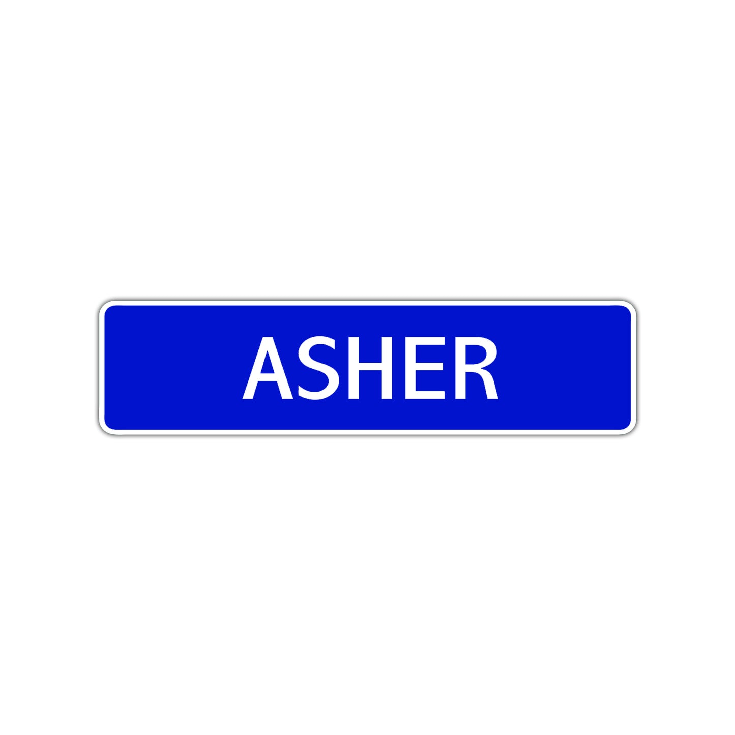 Asher Street Sign Children Name Room Plate