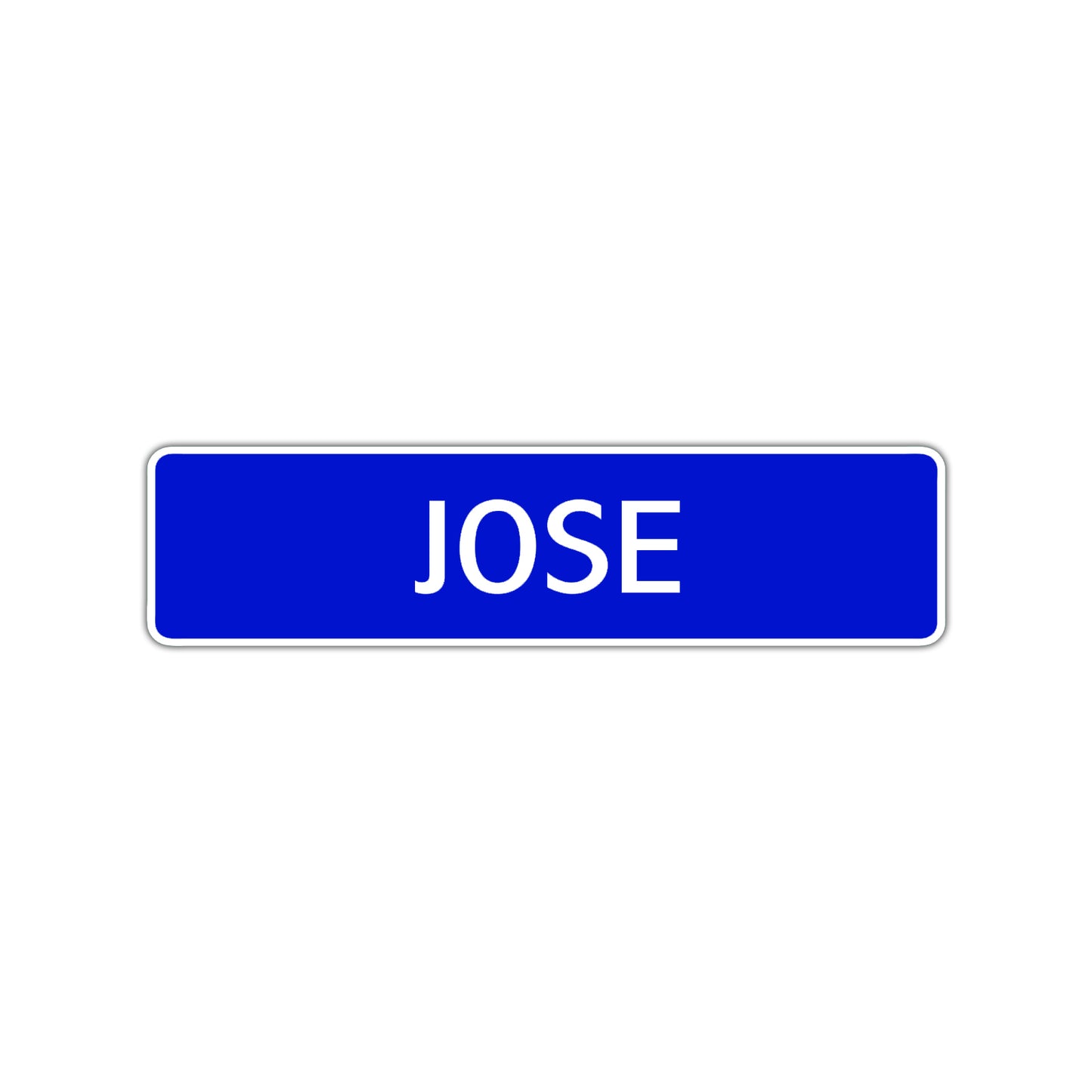 Jose Street Sign Children Name Room Plate