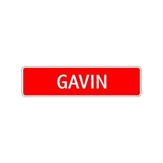 Gavin Street Sign Children Name Room Plate
