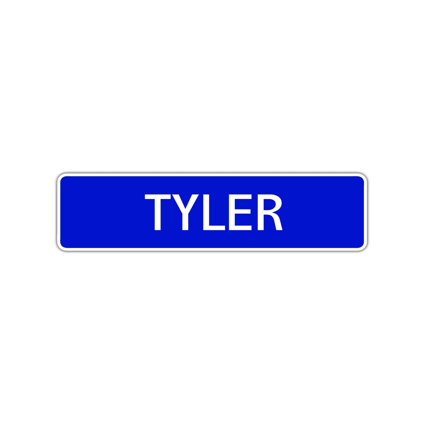 Tyler Street Sign Children Name Room Plate
