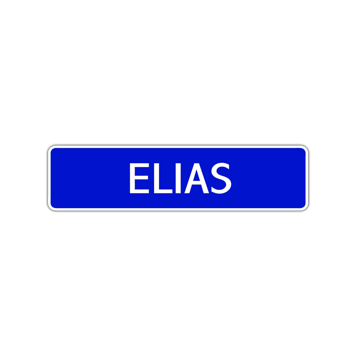 Elias Street Sign Children Name Room Plate