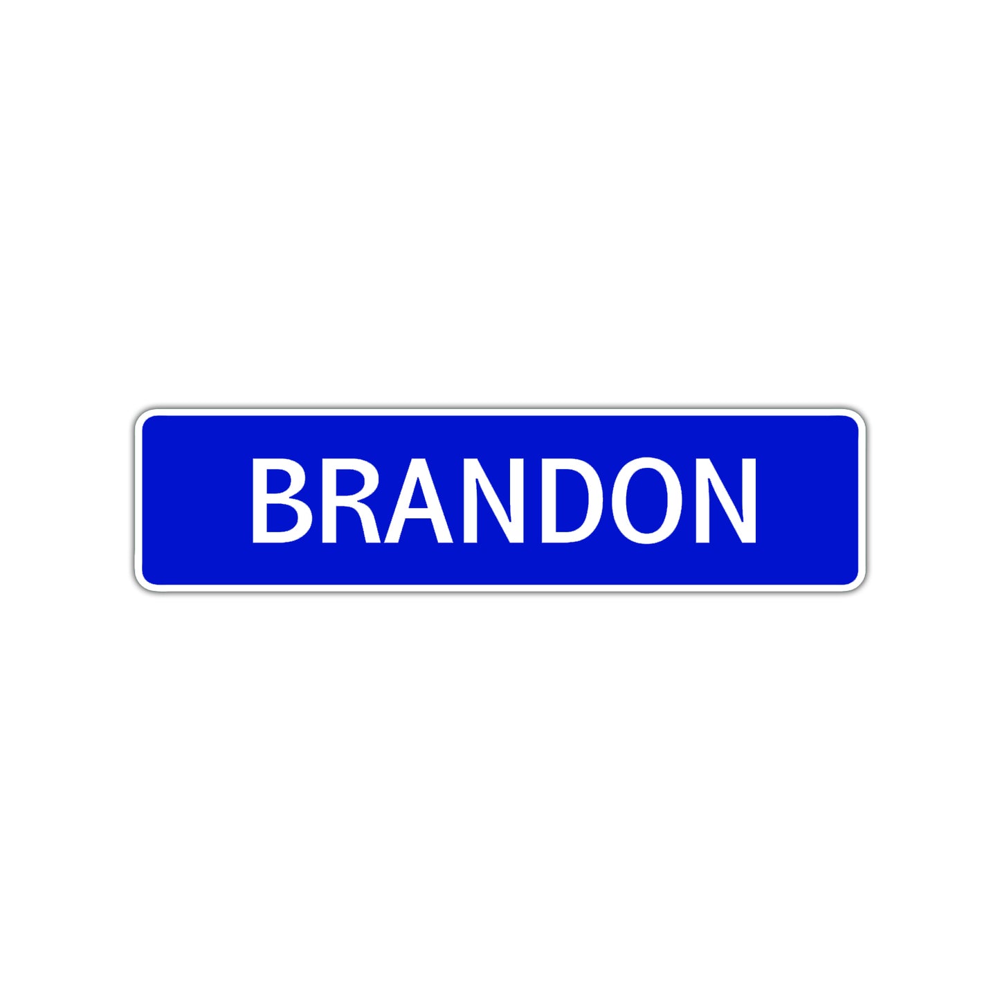 Brandon Street Sign Children Name Room Plate