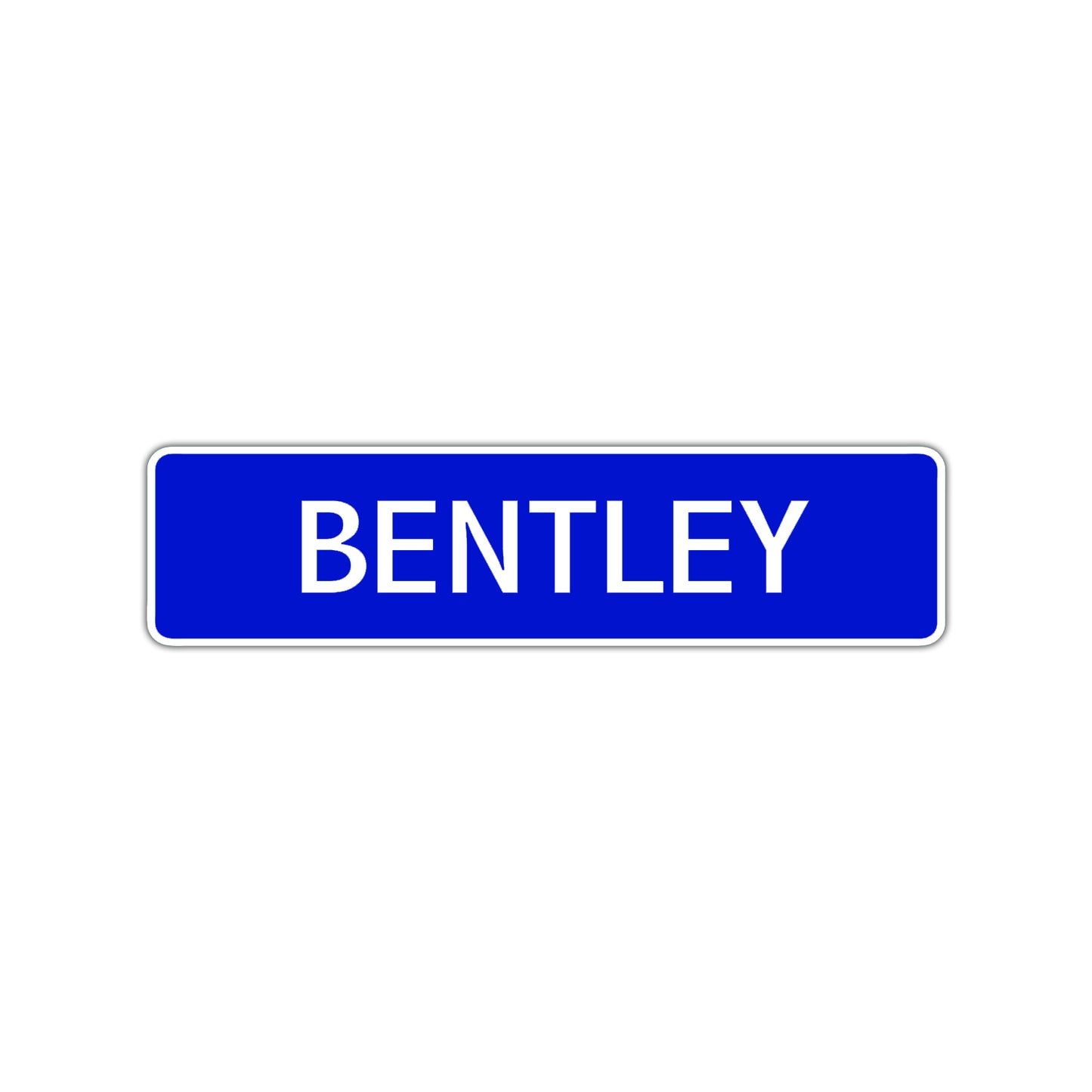 Bentley Street Sign Children Name Room Plate