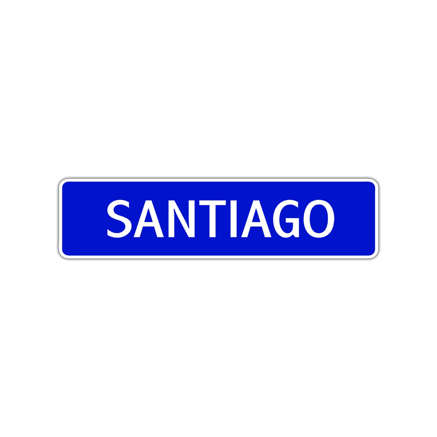 Santiago Street Sign Children Name Room Plate