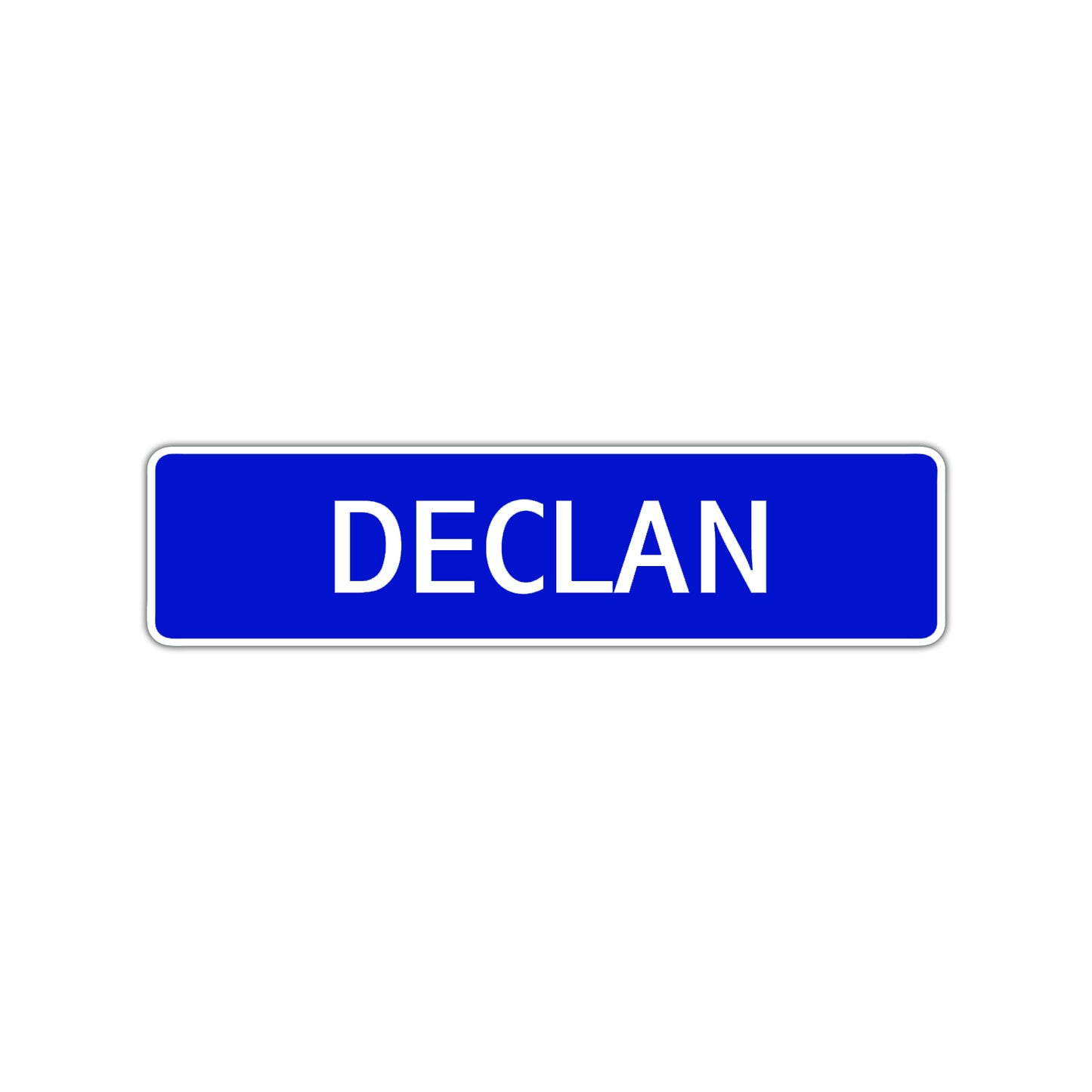 Declan Street Sign Children Name Room Plate