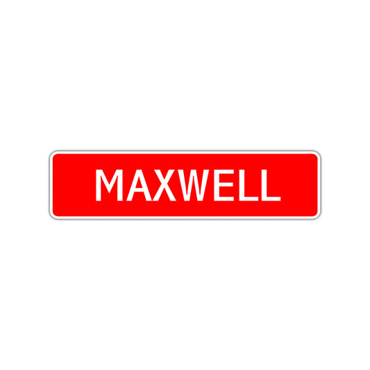 Maxwell Street Sign Children Name Room Plate