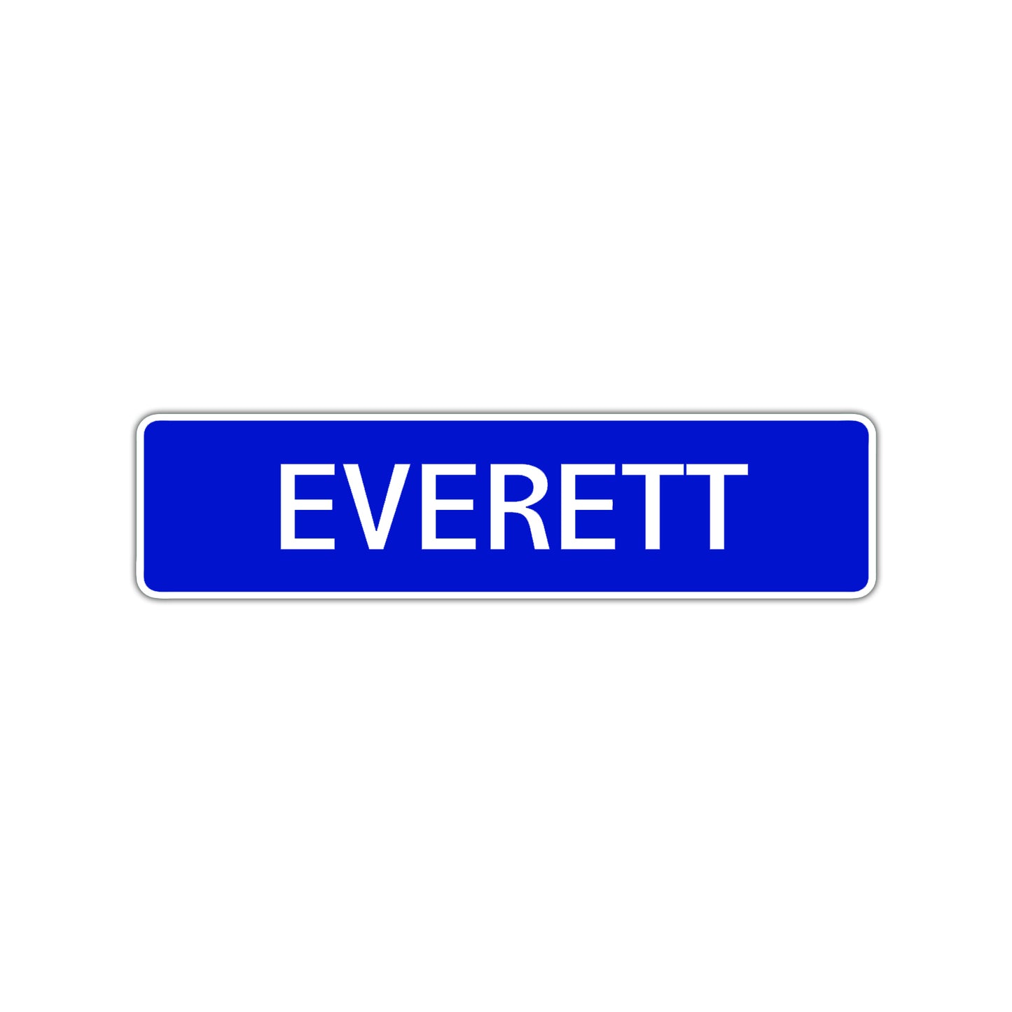 Everett Street Sign Children Name Room Plate