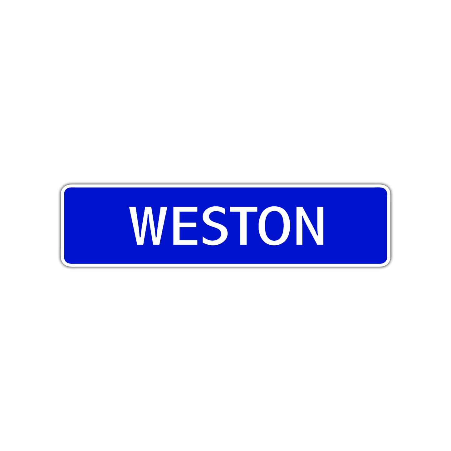 Weston Street Sign Children Name Room Plate