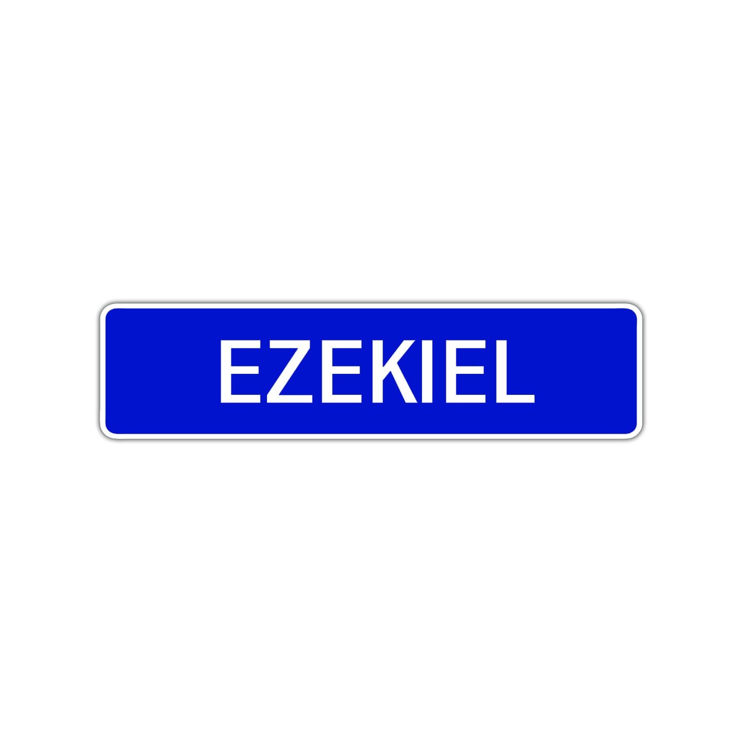 Ezekiel Street Sign Children Name Room Plate