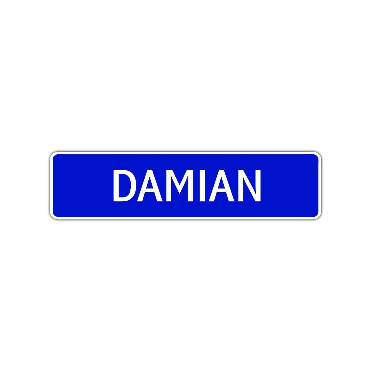 Damian Street Sign Children Name Room Plate
