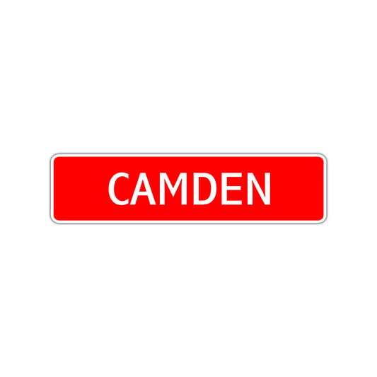 Camden Street Sign Children Name Room Plate
