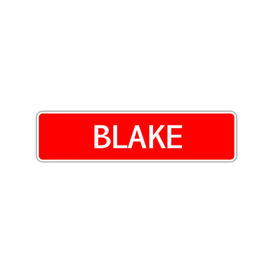 Blake Street Sign Children Name Room Plate