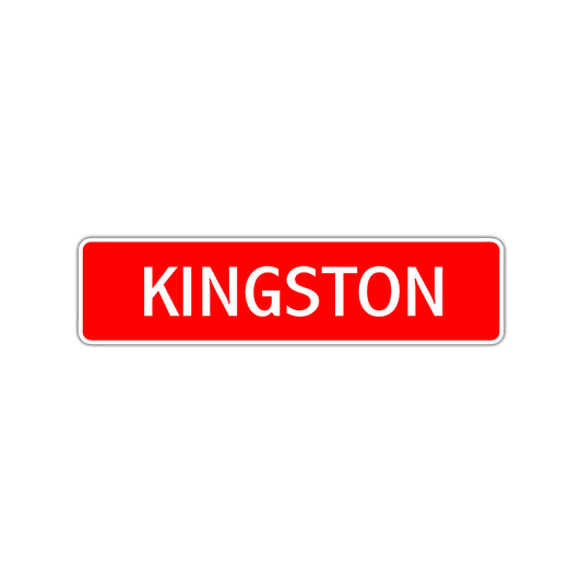 Kingston Street Sign Children Name Room Plate