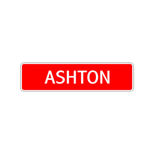 Ashton Street Sign Children Name Room Plate