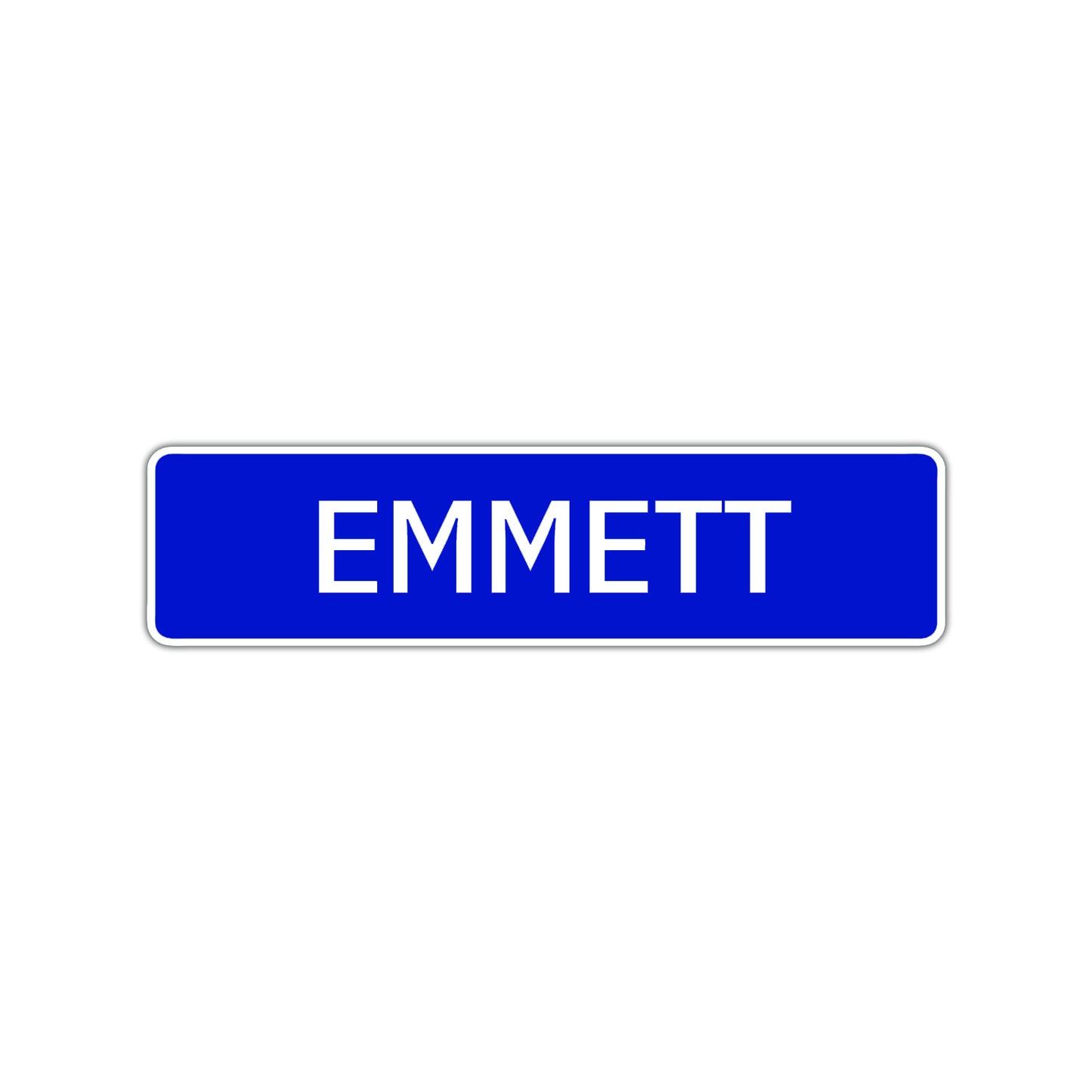 Emmett Street Sign Children Name Room Plate
