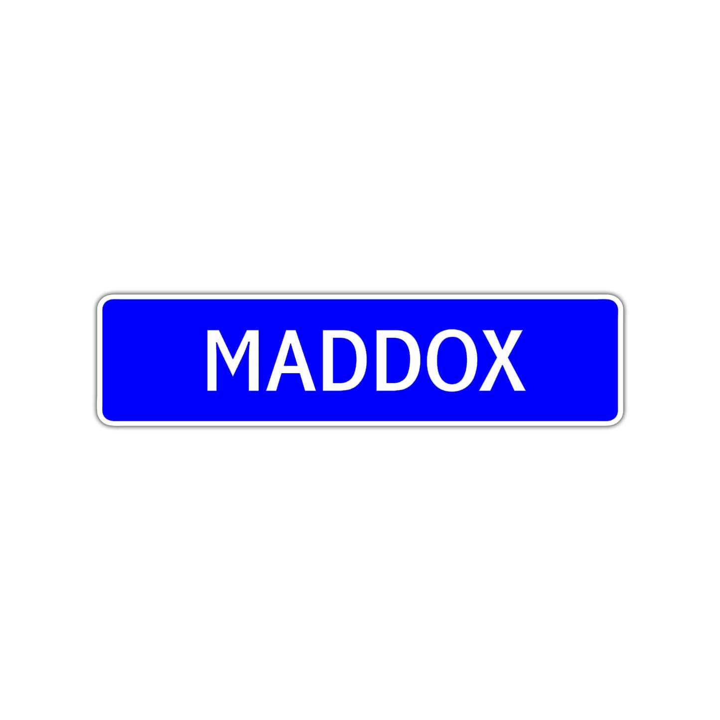 Maddox Street Sign Children Name Room Plate