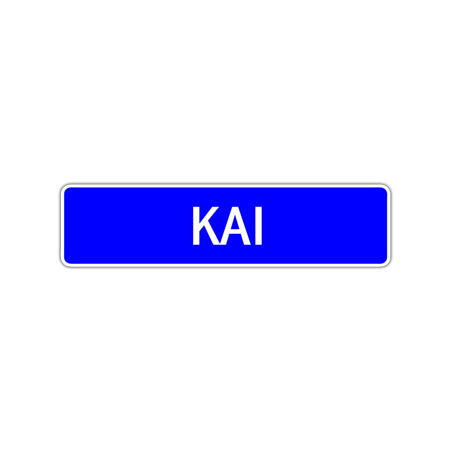 Kai Street Sign Children Name Room Plate
