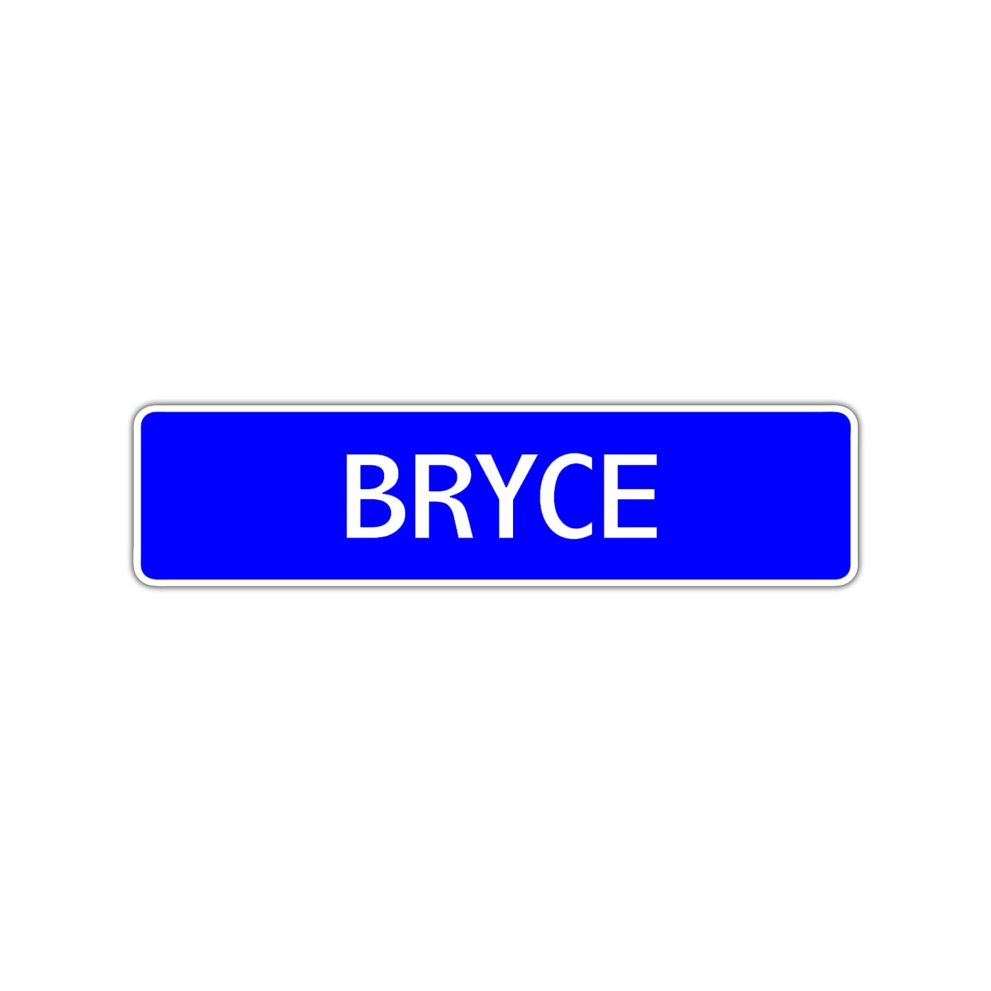 Bryce Street Sign Children Name Room Plate