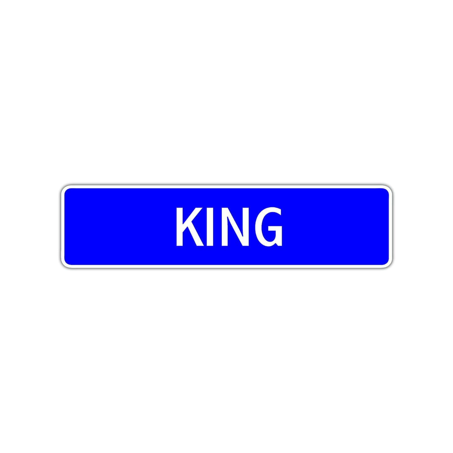 King Street Sign Children Name Room Plate