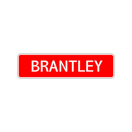 Brantley Street Sign Children Name Room Plate
