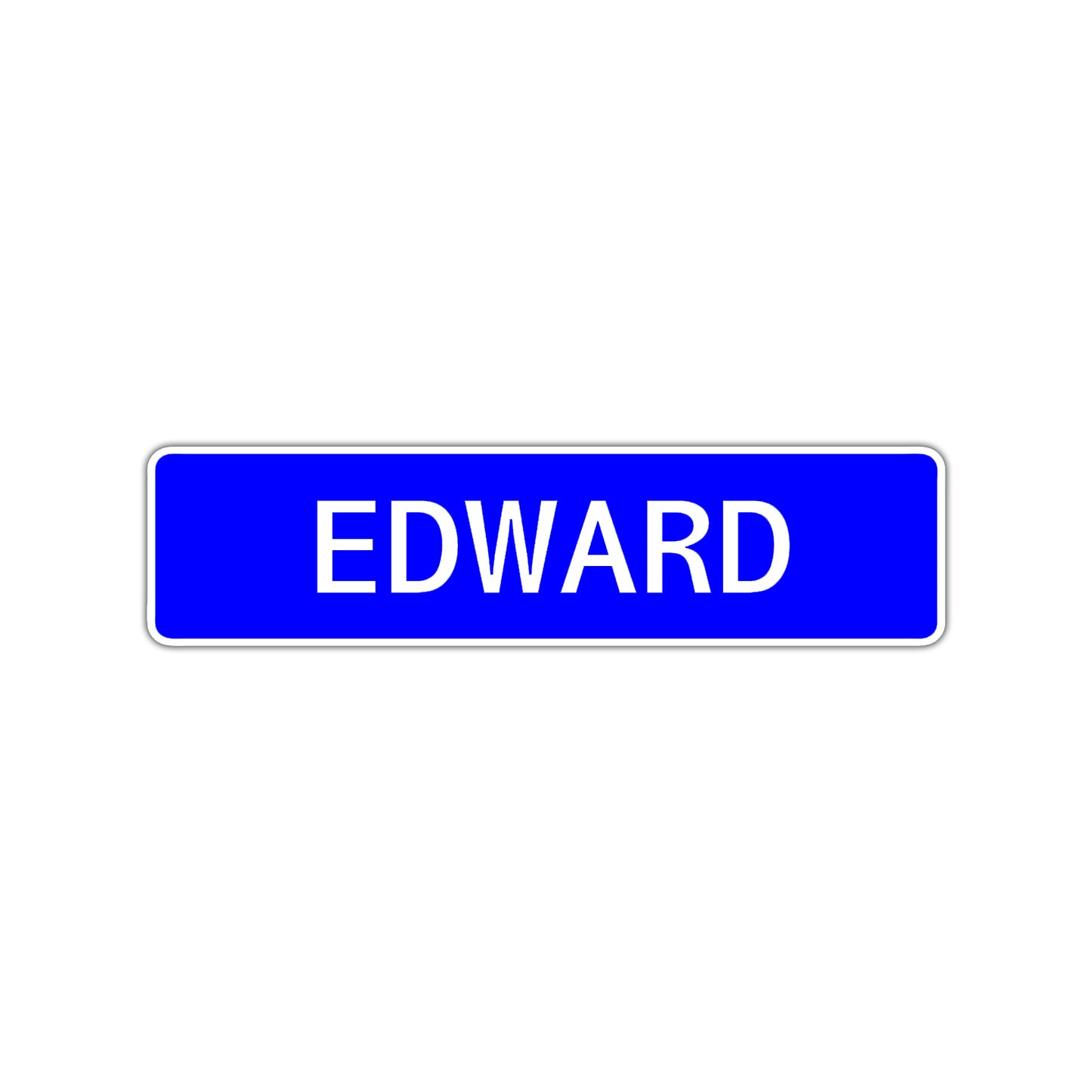 Edward Street Sign Children Name Room Plate