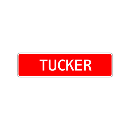 Tucker Street Sign Children Name Room Plate