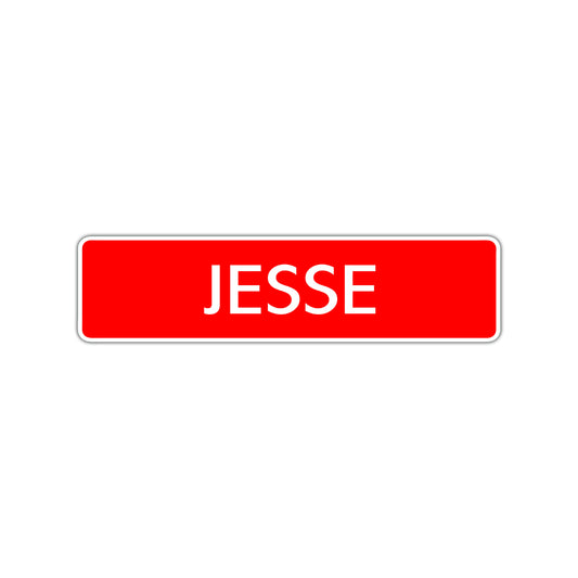 Jesse Street Sign Children Name Room Plate