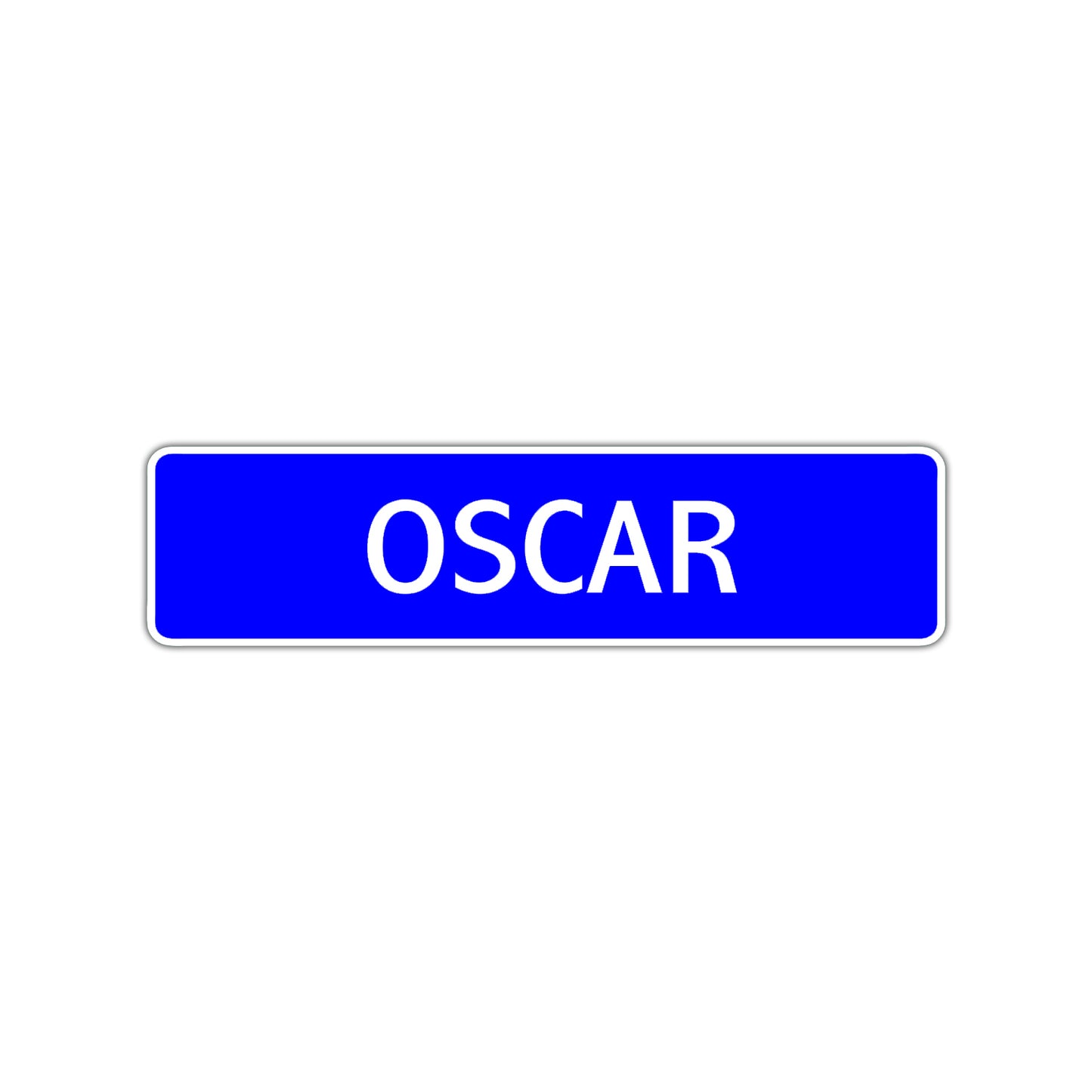 Oscar Street Sign Children Name Room Plate