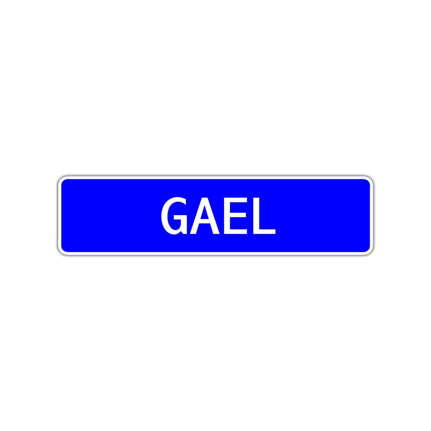 Gael Street Sign Children Name Room Plate