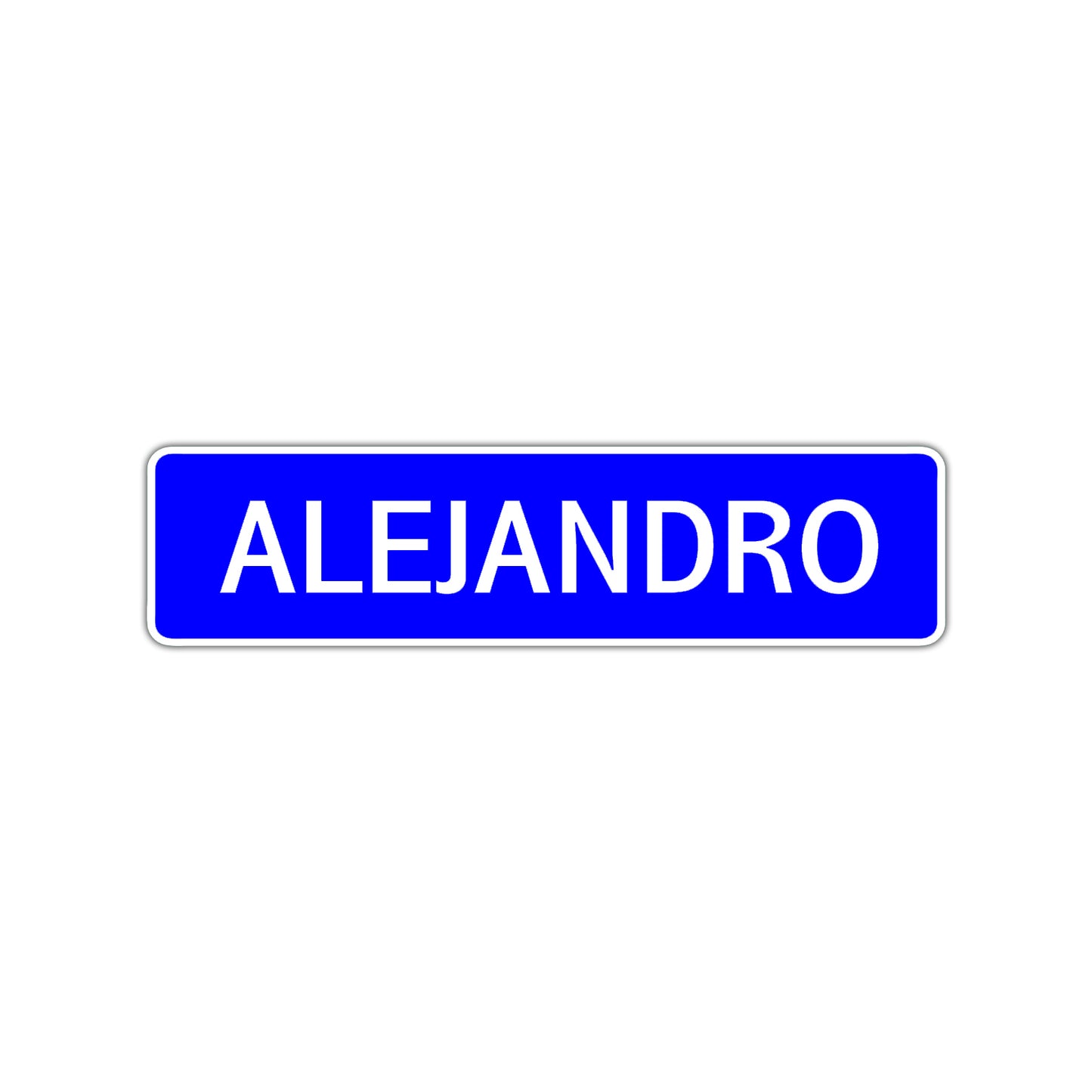 Alejandro Street Sign Children Name Room Plate