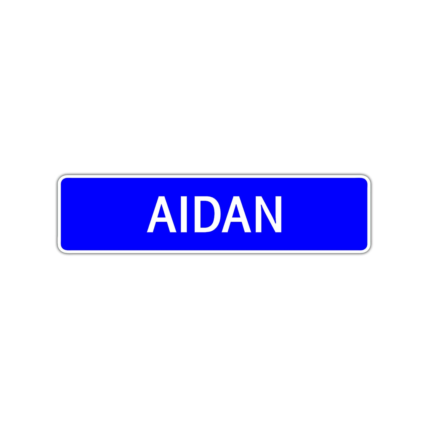 Aidan Street Sign Children Name Room Plate
