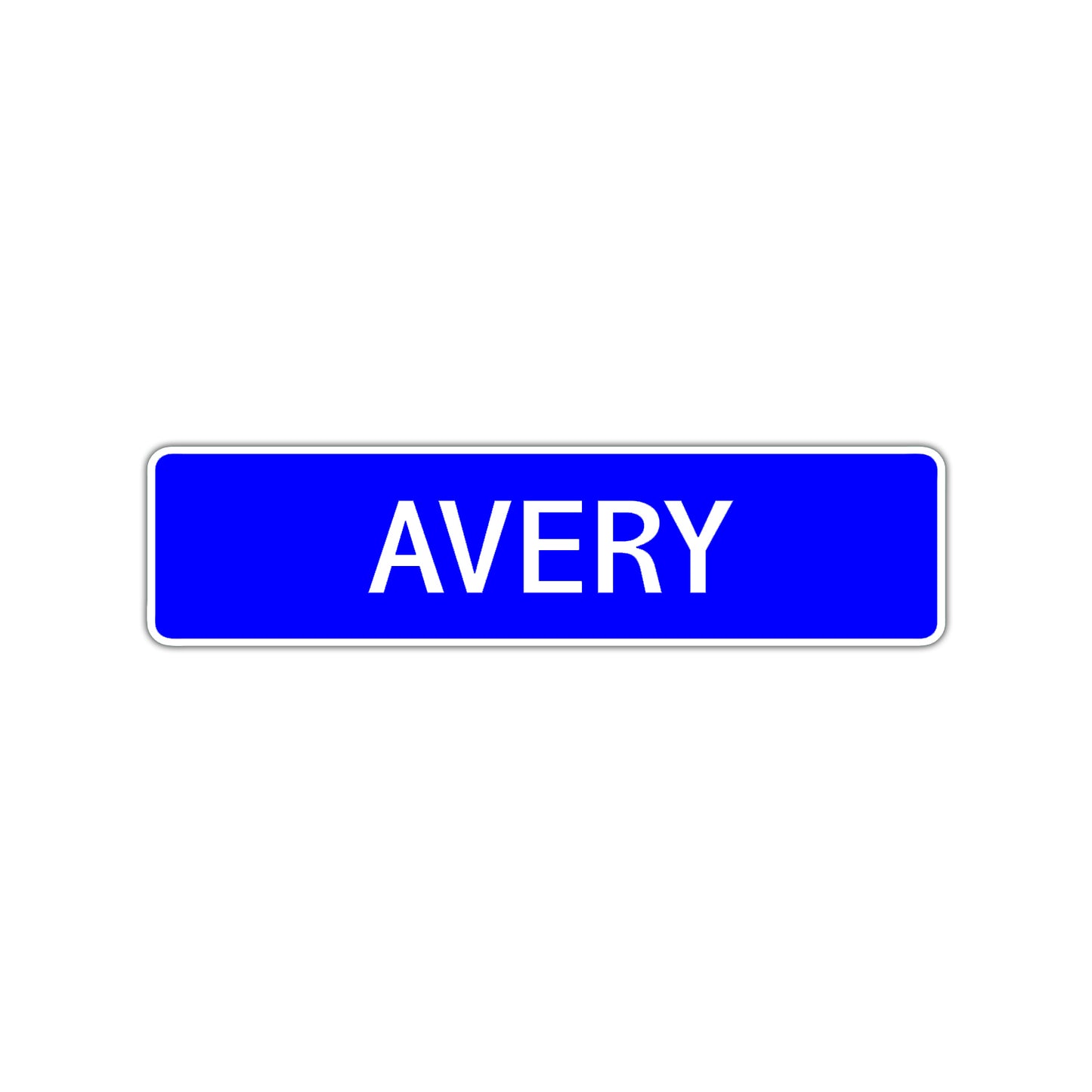 Avery Street Sign Children Name Room Plate