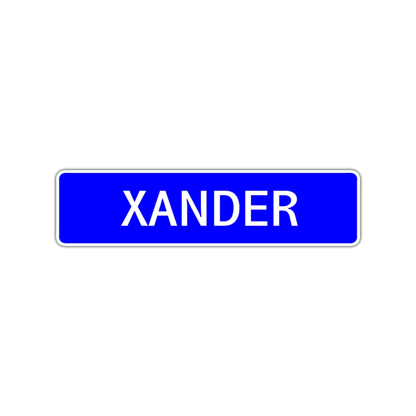 Xander Street Sign Children Name Room Plate