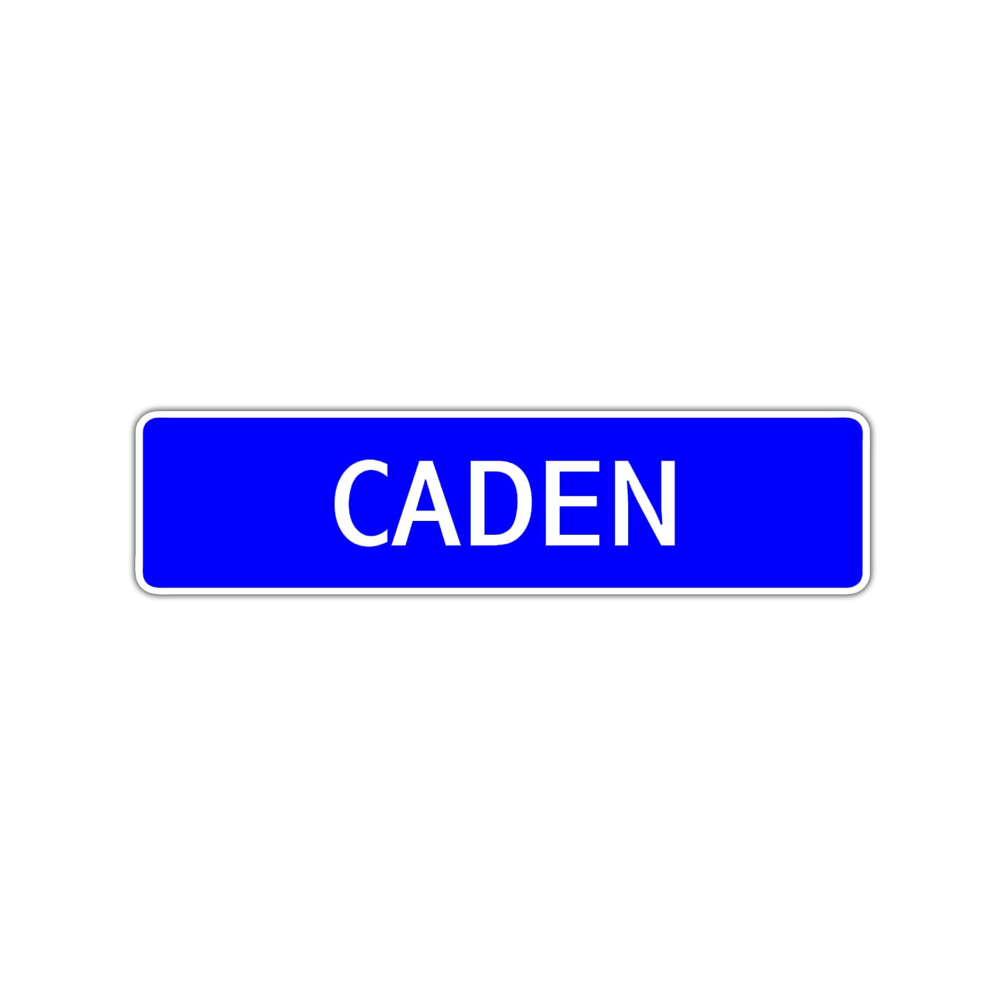 Caden Street Sign Children Name Room Plate