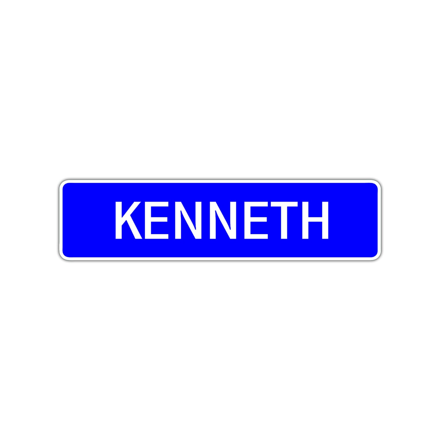 Kenneth Street Sign Children Name Room Plate