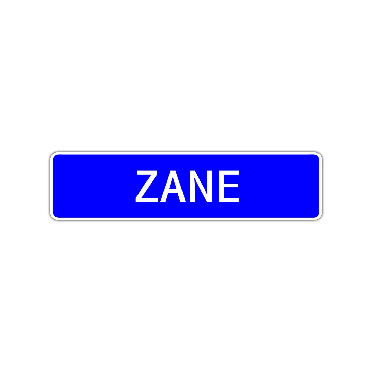 Zane Street Sign Children Name Room Plate