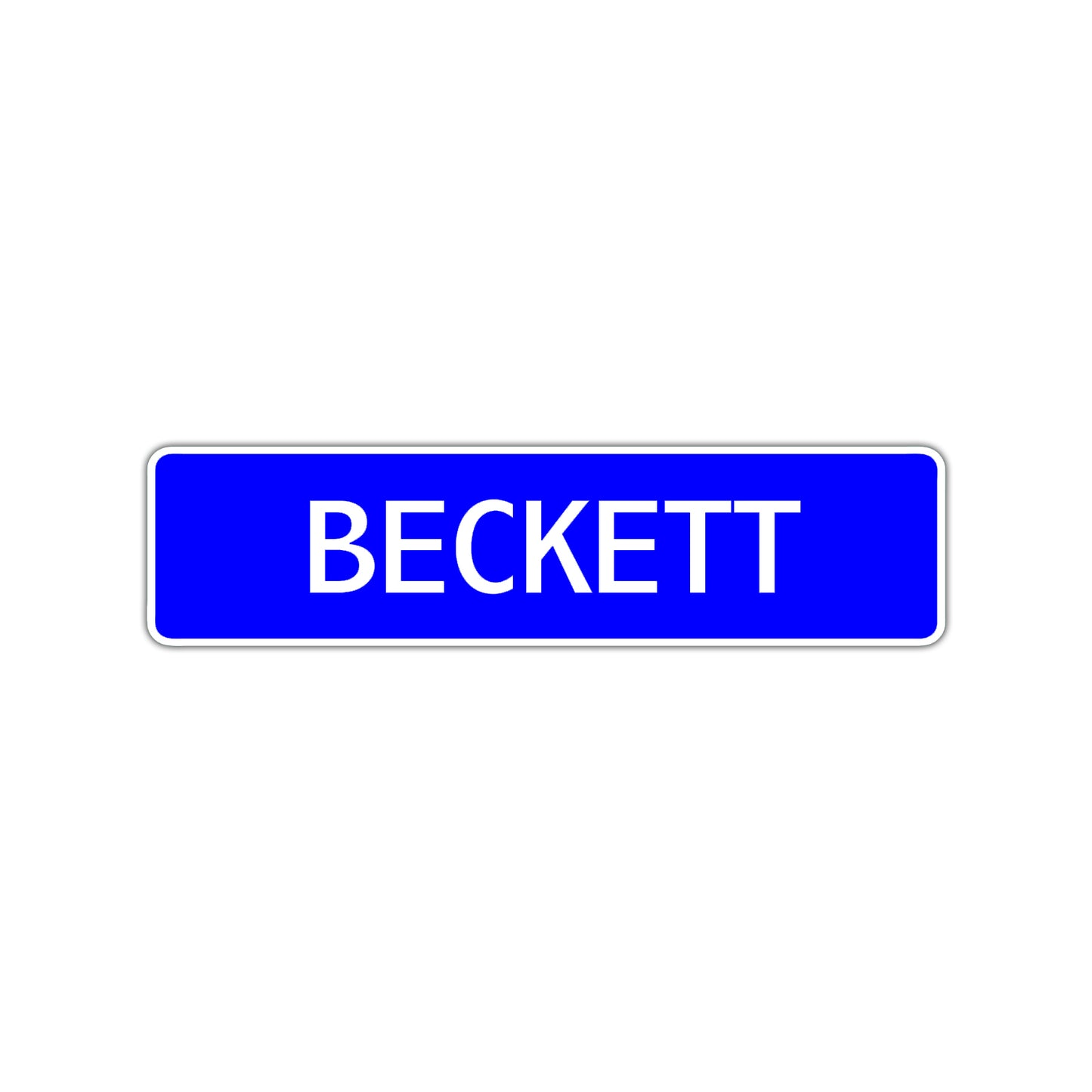 Beckett Street Sign Children Name Room Plate