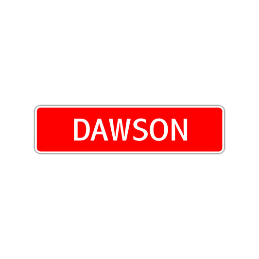 Dawson Street Sign Children Name Room Plate