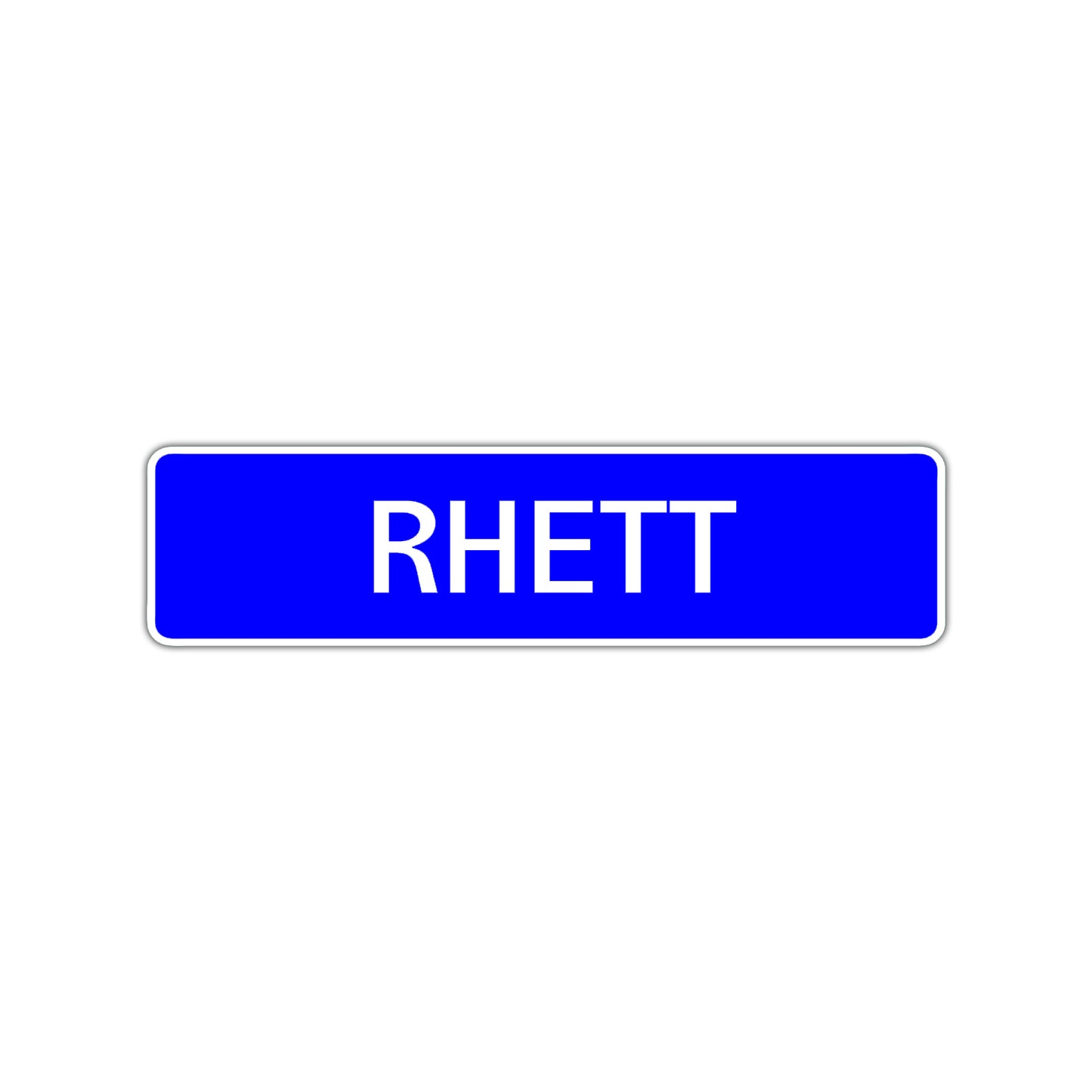 Rhett Street Sign Children Name Room Plate
