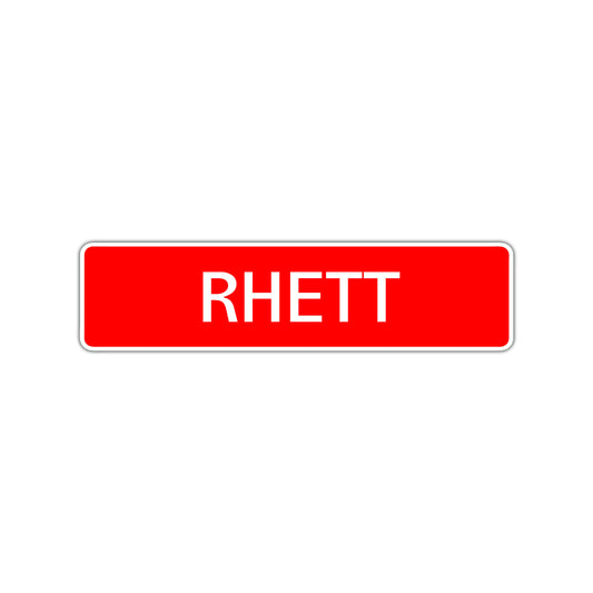 Rhett Street Sign Children Name Room Plate