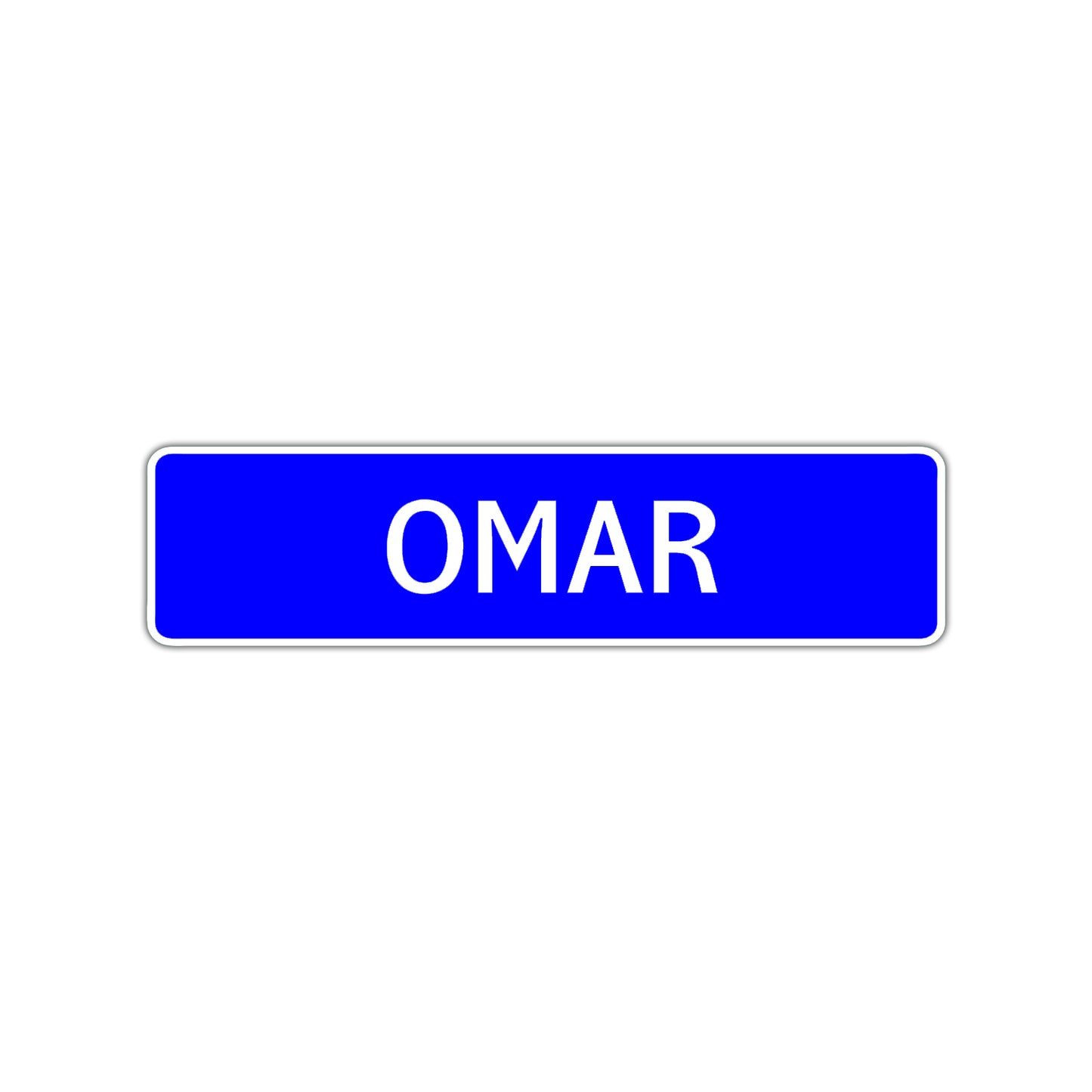 Omar Street Sign Children Name Room Plate