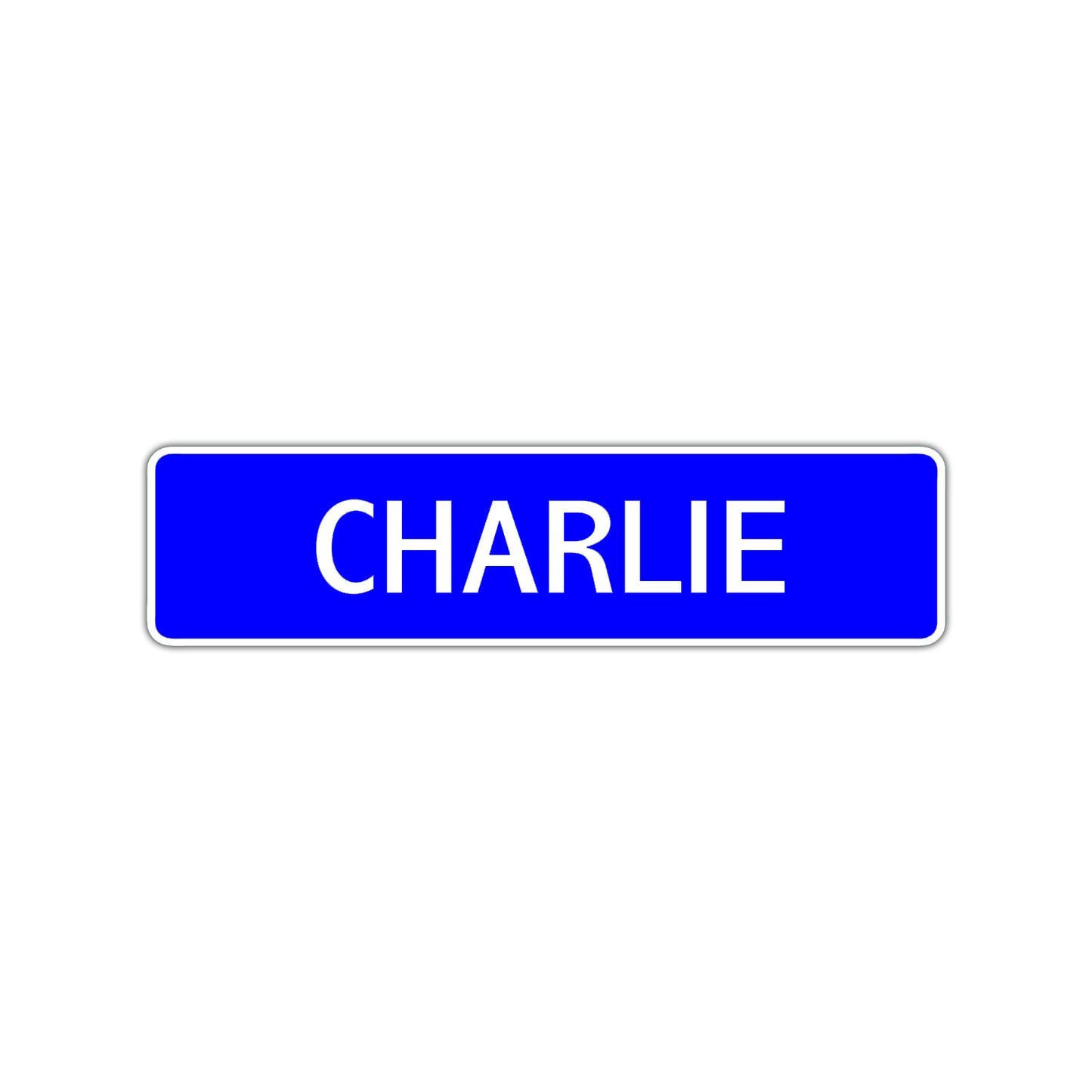 Charlie Street Sign Children Name Room Plate