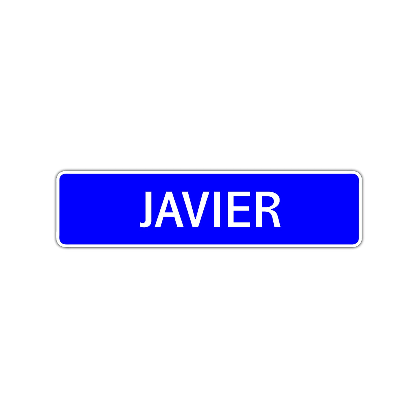 Javier Street Sign Children Name Room Plate
