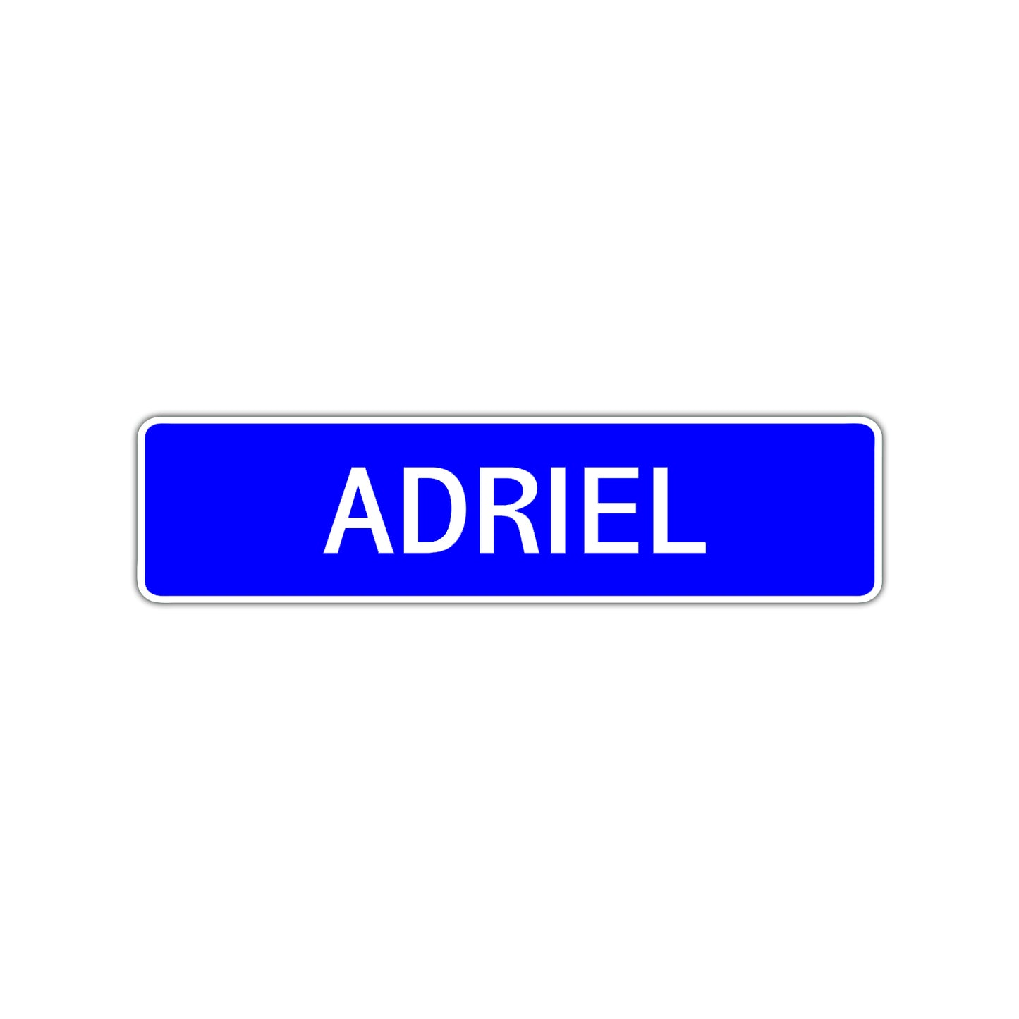 Adriel Street Sign Children Name Room Plate