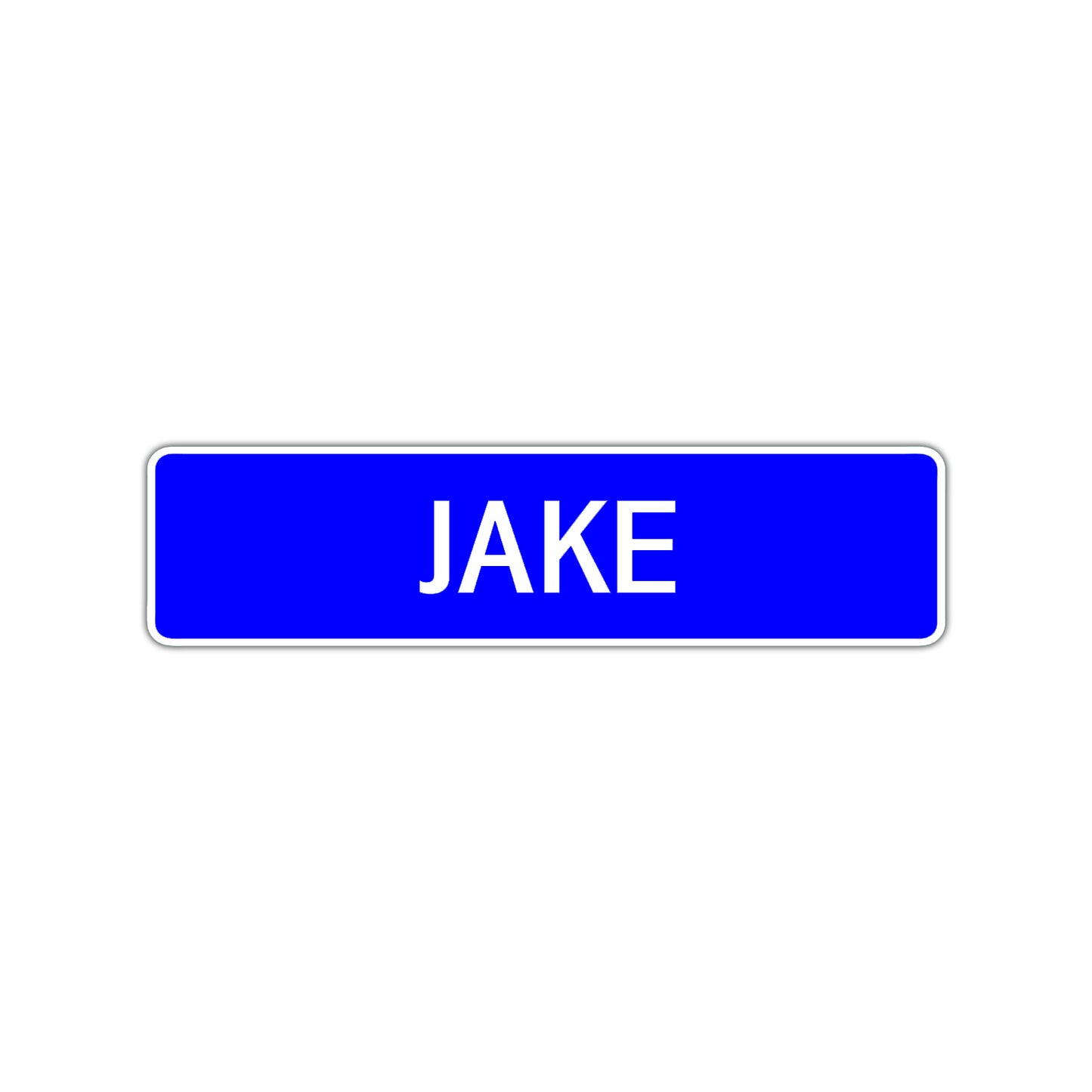 Jake Street Sign Children Name Room Plate