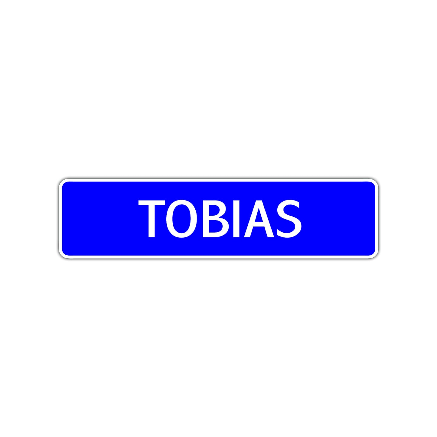 Tobias Street Sign Children Name Room Plate