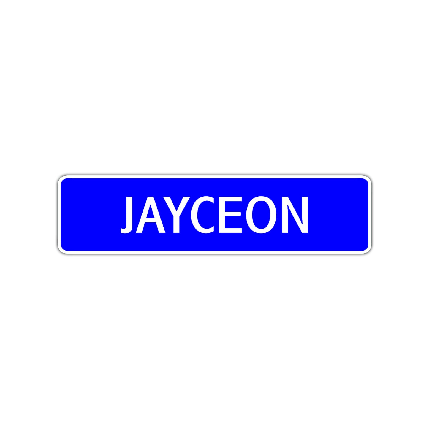 Jayceon Street Sign Children Name Room Plate